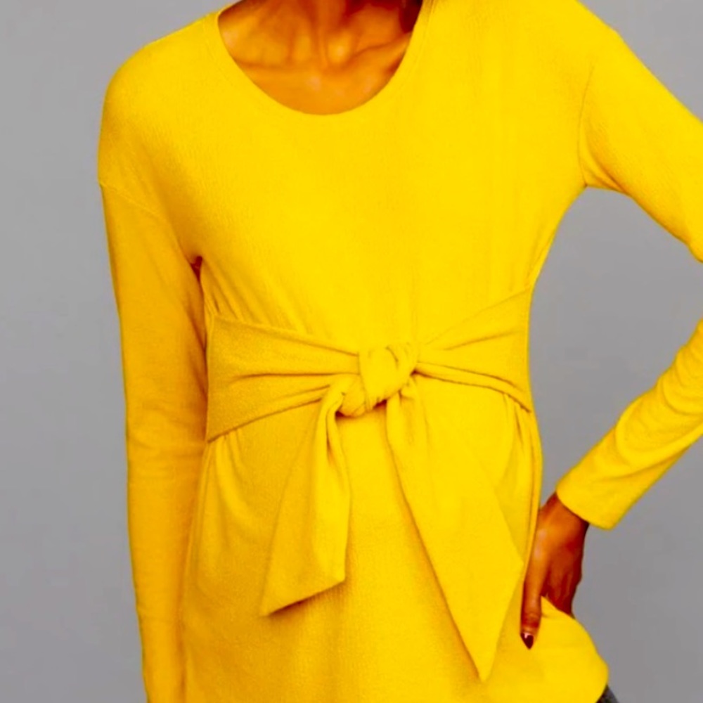 Pea in the Pod Crepe Tie Long Sleeve - size XS